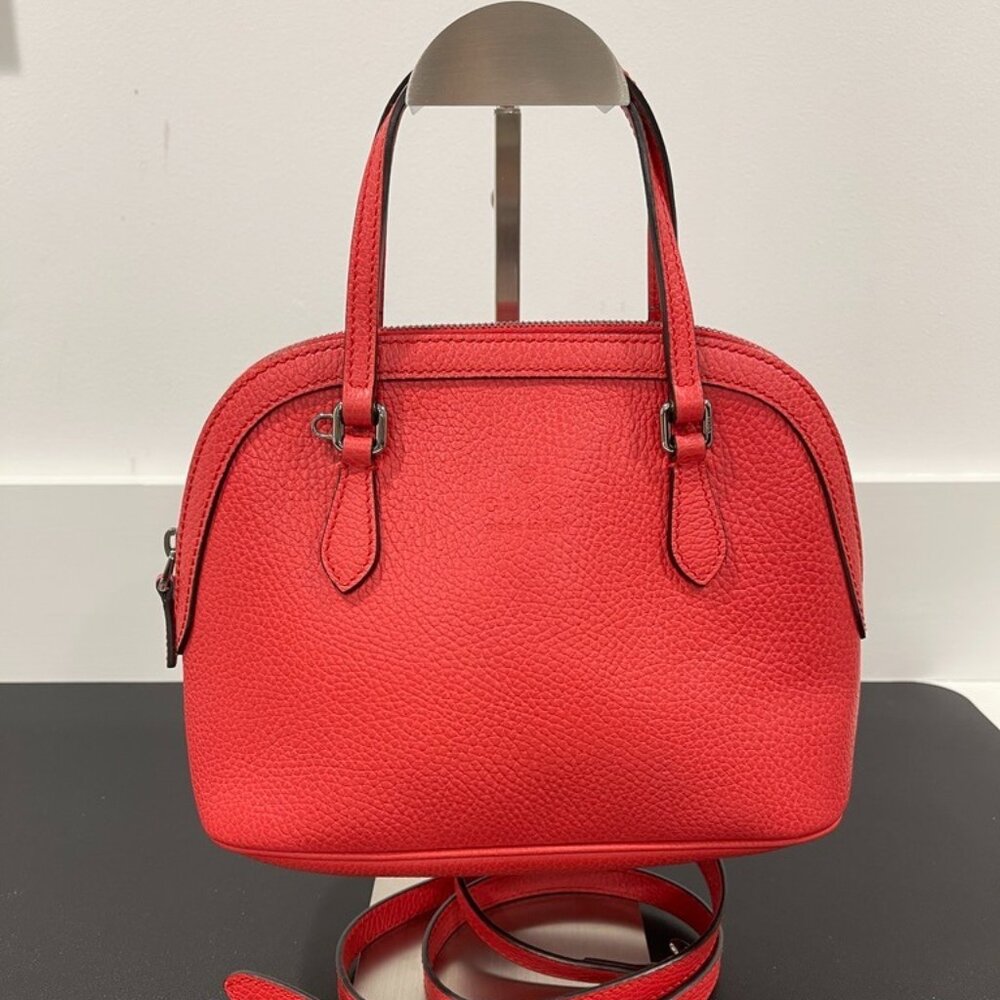 Gucci Calfskin Mini Dome Bag Sporting Red (108281)